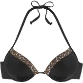 LASCANA Hauts de bikini cognac / brun foncé / noir