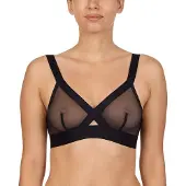 DKNY Sheers Triangle Cup Bra Noir L Femme