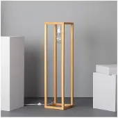 Ledkia Lightning Lampadaire Bois Coba Naturel