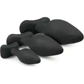 EasyToys Rocket - set de plugs anaux (noirs, 3 pièces)