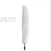 EasyToys Fox NO13 - plug anal métal queue de renard - doré blanc
