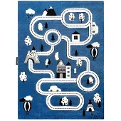 Rugsx Tapis PETIT TOWN VILLE RUE bleu 200x290 cm