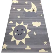 Rugsx Tapis BCF FLASH Sky 4001 - Ciel, étoiles gris 160x220 cm