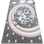 Rugsx Tapis PETIT PONY PETIT PONEY gris 120x170 cm