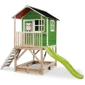 Exit Loft 500 Maison en Bois – Cabane Extérieure – Bois– Enfants – Vert