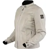 Helstons Veste textile pour moto Stoner Mesh, pour femmes, couleur argent, taille 2XL