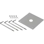 SLV Set d'ancrage pour béton, pour la lampe sur pied BENDO Outdoor, argenté
