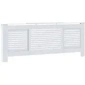 vidaXL Habillage de radiateur MDF blanc 205 cm