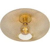 Lucide MESH plafonnier industriel or 1xE27 40W