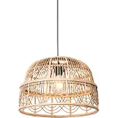 QAZQA Suspension orientale en rotin 49 cm - Michelle