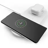 Belkin BOOST CHARGE Dual - Tapis de chargement inductif + adaptateur secteur - 10 Watt - blanc