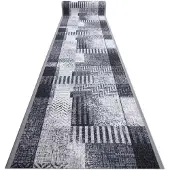 Rugsx TAPIS DE COULOIR antidérapant ESSENZA gris 80 cm 80x180 cm