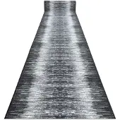 Rugsx TAPIS DE COULOIR antidérapant TOLTEC gris 80 cm 80x180 cm