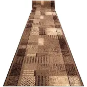 Rugsx TAPIS DE COULOIR antidérapant ESSENZA beige 80 cm 80x120 cm