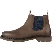 Jack & Jones Chelsea Boots 'JFWLeyton' bleu marine / noisette