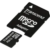 Transcend SD microSD Card 4GB SDHC Class4 w/adapter
