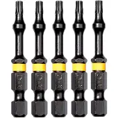 DeWalt Embouts Impacts Torsion Flextorq Torx - T15 - par 5