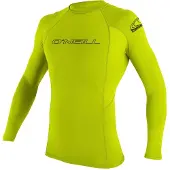 O'Neill Basic Skins Crew Long Sleeve Rash Guard Vert 2XL