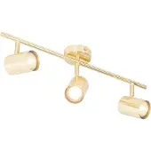 QAZQA Plafonnier moderne laiton 3 lumières orientable - Jeana