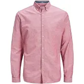 Jack & Jones Summer Slim Long Sleeve Shirt Rose XL Homme