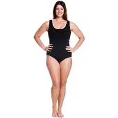 Funkita Zip Front Swimsuit Noir AUS 16 Femme
