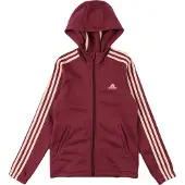 Adidas 3 Striker Fl Full Zip Sweatshirt Rouge 4-5 Years Enfants