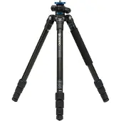 Benro FGP18A Trépied en aluminium Système GoPlus Travel Série 1 4 Segm. (Métal), Trépied, Noir