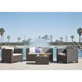 Concept-Usine Ensemble Salon Jardin Diva Tropea Salon De Jardin Complet 4 Places En Graphite - Sp Berner