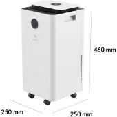 TrueLife AIR Dehumidifier DH5 Touch - Déshumidificateur et purificateur d'air avec écran tactile, capacité de 12 l/jour, mode de fonctionnement silencieux