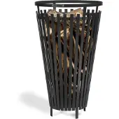 Cook King Chauffe Terrasse, Braséro En Acier Noir Flame Ø 40 Cm