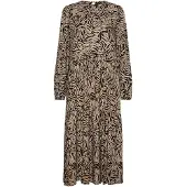 Vero Moda Uma Long Sleeve Long Dress Marron L Femme