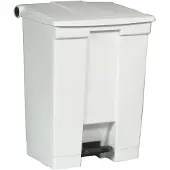 Rubbermaid Poubelle à pédale classique 68,1 L Blanc