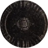 Nordal Grand tapis rond gris foncé / noir - diamètre 240cm