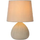 Lucide RAMZI lampe de table - Ø 18 cm - 1xE14 - beige
