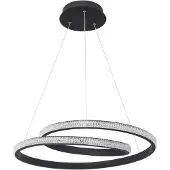 Nova Luce Grania Lampe suspendue LED Sandy-Black