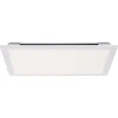 Brilliant LED Aufbaupanel Allie Blanc 40x40cm 24W Tdc RGB Backlight Dimmable Télécommande