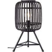 Brilliant Lampe de table Woodrow Trépied bois noir