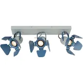 Lucide PICTO plafonnier chambre d'enfant 3x GU10 ampoules bleu spot de plafond