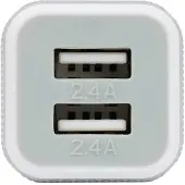 Caruba Chargeur De Voiture Caruba Double USB Blanc