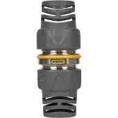 Hozelock Accoupleur double mâle Pro en métal 15 mm - 19 mm - blister