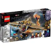 LEGO 76237 Marvel Sanctuary II : Duel final, Vaisseau spatial Avengers pour enfants avec mini-figurines Iron-Man et Thanos, idée cadeau