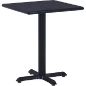 vidaXL Table de jardin noire 60x60x75 cm