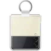 Samsung Galaxy Z Flip 3 Back Cover Silicone Anneau Transparent