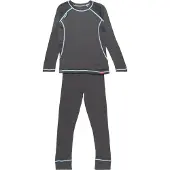 TROLLKIDS Merino Long Sleeve Base Layer Set Bleu 128 cm Enfants