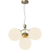 Noortrade Ivona Lampe à suspendre Ø 20 cm 4 pièces blanc / laiton