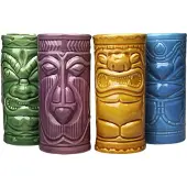 Mikamax 4x Tasses en Céramique - Tiki