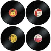 Mikamax 4x Sets de Table - Disques Vinyles