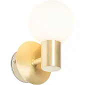 QAZQA Applique murale moderne dorée IP44 - Cederic Up