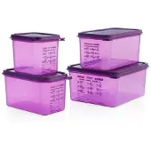 ARAVEN Récipients alimentaires GN1/6 en silicone 2,6L