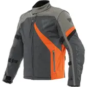 Dainese Ranch Tex Ebony Charcoal Gris Flame Orange Blouson Taille 52